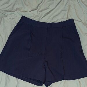 Abercrombie & Fitch Navy Blue high waisted shorts